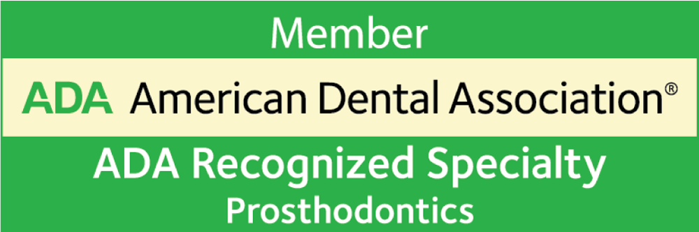 American Dental Association Member Recognized Specialty Prosthodontics logo